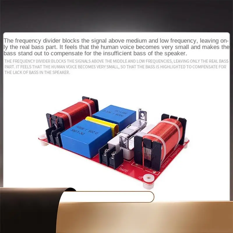 400W Bass Audio Crossover Subwoofer Crossover Bass Crossover Hifi High Fidelity Crossover Filter-N35R
400W Bass Audio Crossover Subwoofer Crossover Bass Crossover Hifi High Fidelity Crossover Filter-N35R