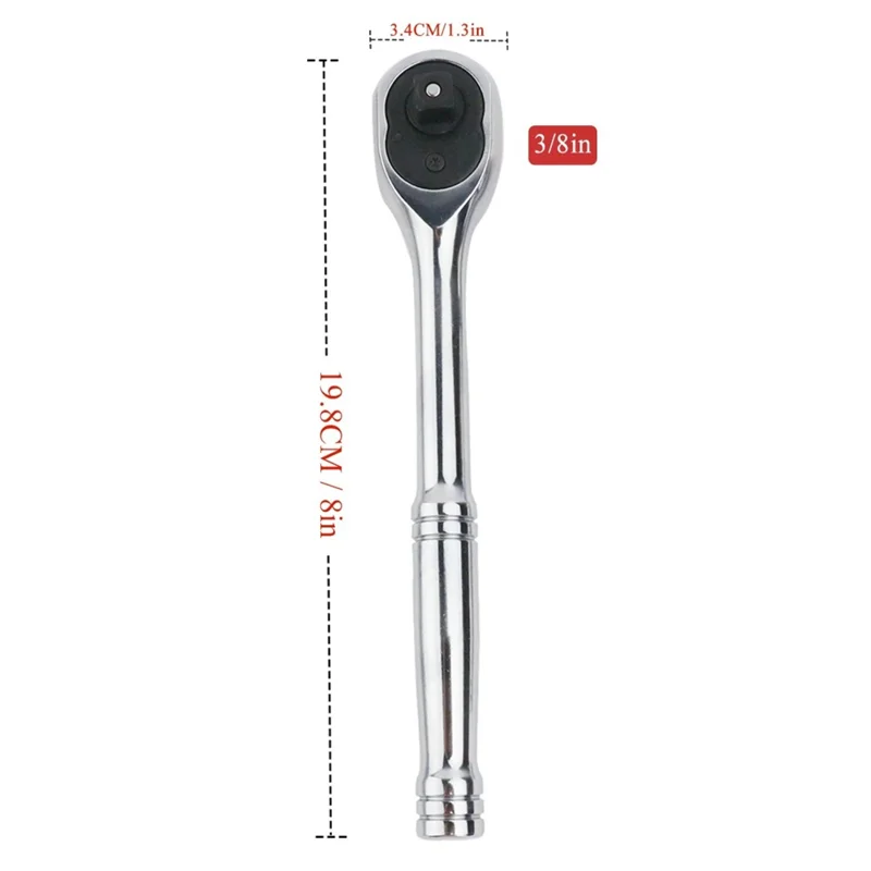 B45C Ratchet Wrench Quick Release Mechanism, 24 Teeth, 1/4", 3/8", 1/2" Socket, Reversible Drive Automotive Nut Hand Repair Tool
B45C Ratchet Wrench Quick Release Mechanism, 24 Teeth, 1/4", 3/8", 1/2" Socket, Reversible Drive Automotive Nut Hand Repair Tool