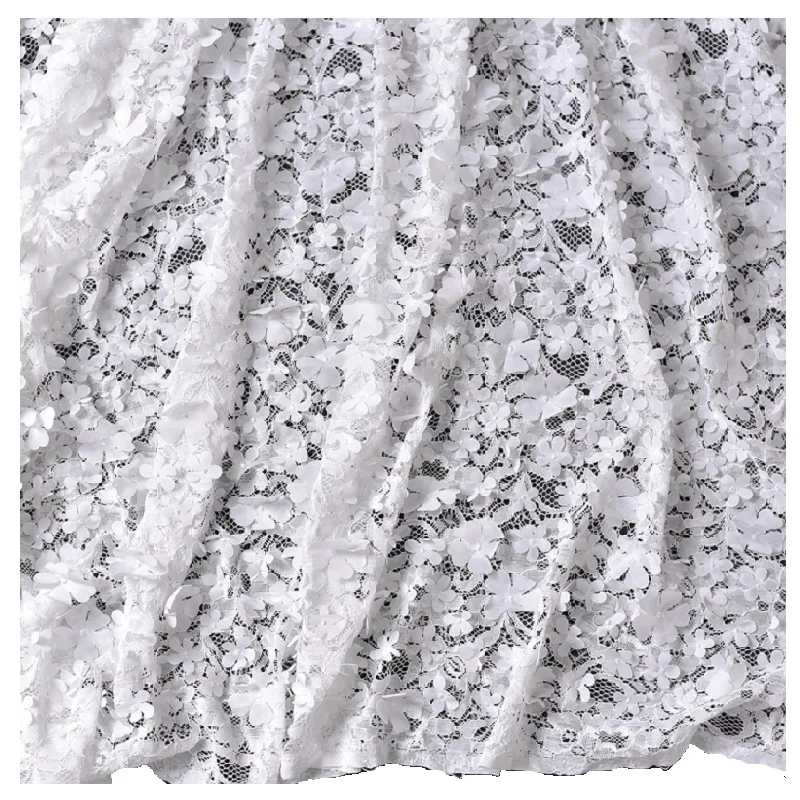 Micro Elastic Embroidery Three-Dimensional Flower Lace Fabric, Clothing Dress Fabric, Wedding Dress Decorative Lace Material
Micro Elastic Embroidery Three-Dimensional Flower Lace Fabric, Clothing Dress Fabric, Wedding Dress Decorative Lace Material