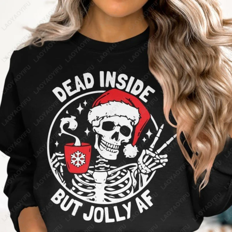 Толстовка Dead Inside But Jolly AF со скелетом Санта-Клауса, забавный пуловер с рождественским праздником и юмором для мужчин и женщин, классическая толстовка с длинными рукавами
Толстовка Dead Inside But Jolly AF со скелетом Санта-Клауса, забавный пуловер с рождественским праздником и юмором для мужчин и женщин, классическая толстовка с длинными рукавами