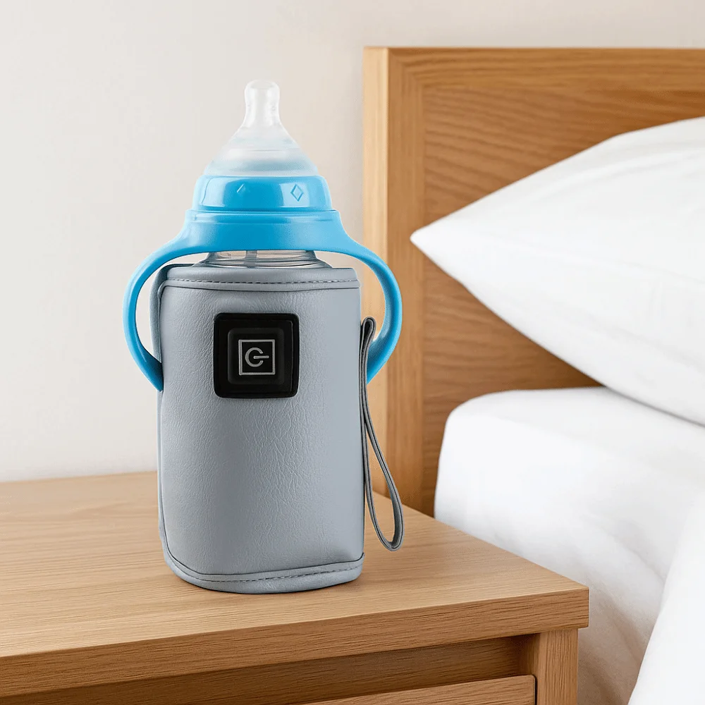 PU Leather Baby Bottle Insulation Cover Adjustable Gear Car-Mounted USB Milk Bottle Warmer Universal Nursing Bottle Heater
PU Leather Baby Bottle Insulation Cover Adjustable Gear Car-Mounted USB Milk Bottle Warmer Universal Nursing Bottle Heater