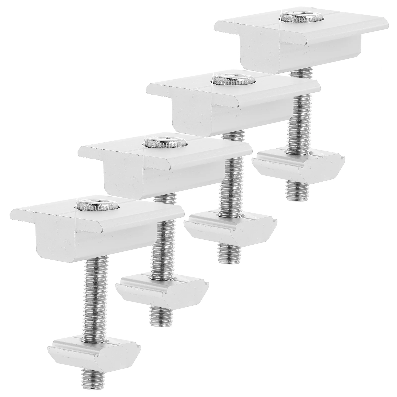 4 Pcs Solar Panel Clip Roof Rack Mounting Brackets Adjustable Clamp Aluminum Alloy Mid Clamps Easy Installation
4 Pcs Solar Panel Clip Roof Rack Mounting Brackets Adjustable Clamp Aluminum Alloy Mid Clamps Easy Installation