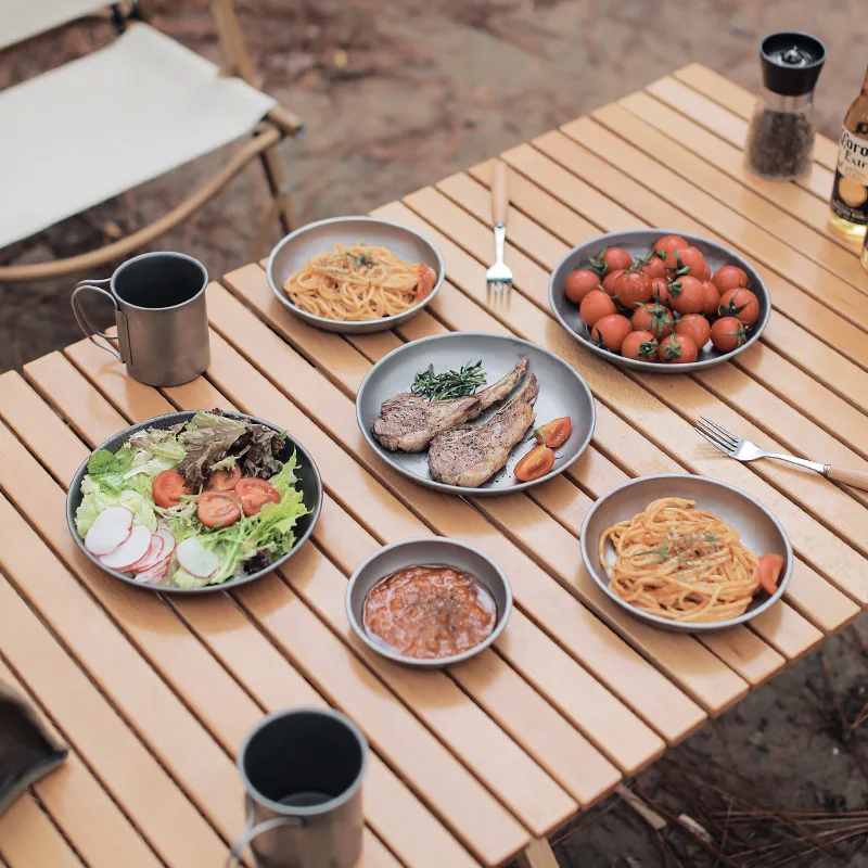 Pure Titanium Ultra-Light Food Grade Plate Tray, Outdoor Camping Tableware, Salad Plate, Mildew-Proof Tray, A636
Pure Titanium Ultra-Light Food Grade Plate Tray, Outdoor Camping Tableware, Salad Plate, Mildew-Proof Tray, A636
