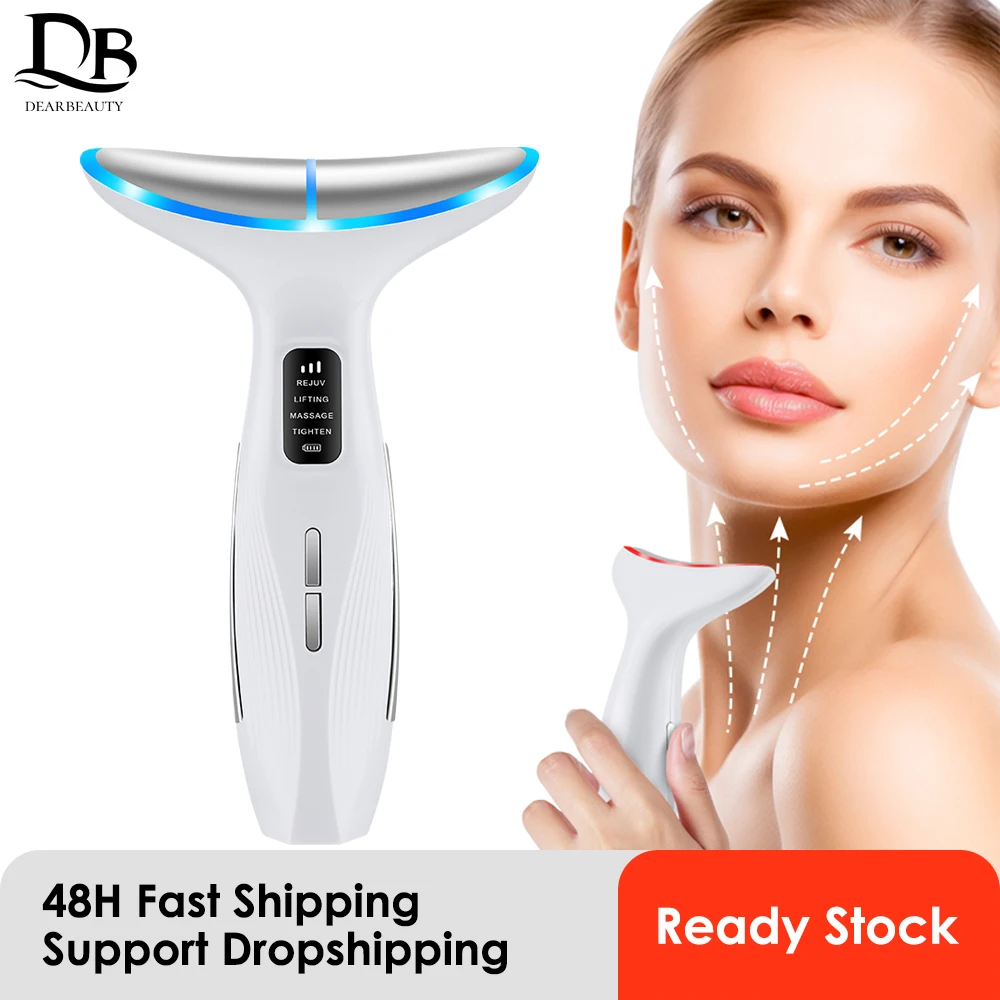 EMS Neck Face Beauty Device 3 Color LED Photon IPL Skin Rejuvenation Tighten Double Chin Removal Facial Lifting Firming Massager
EMS Neck Face Beauty Device 3 Color LED Photon IPL Skin Rejuvenation Tighten Double Chin Removal Facial Lifting Firming Massager