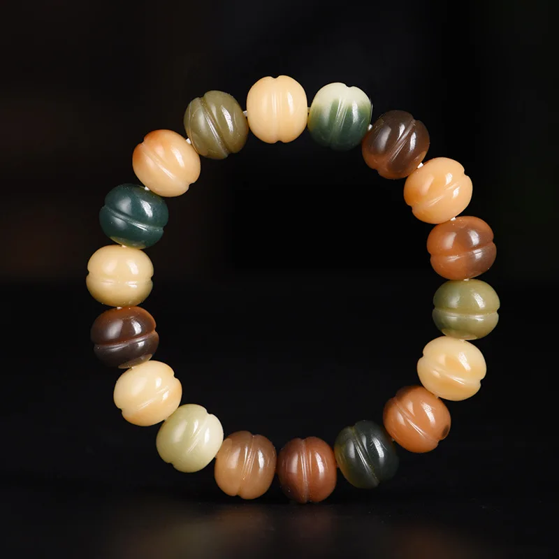 Candy-colored White Jade Bodhi Weathered Root Irregular Bead Bracelet: Women's Meditation Prayer Beads Gift
Candy-colored White Jade Bodhi Weathered Root Irregular Bead Bracelet: Women's Meditation Prayer Beads Gift
