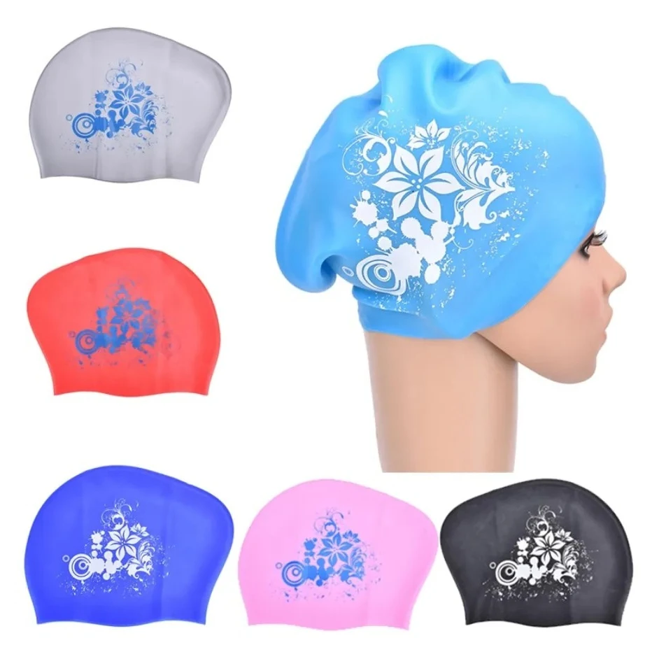 New Ear Protection Silicone Long Hair Swimming Cap for Women Fashionable Printed Comfortable Cap Swimming Accessories
New Ear Protection Silicone Long Hair Swimming Cap for Women Fashionable Printed Comfortable Cap Swimming Accessories