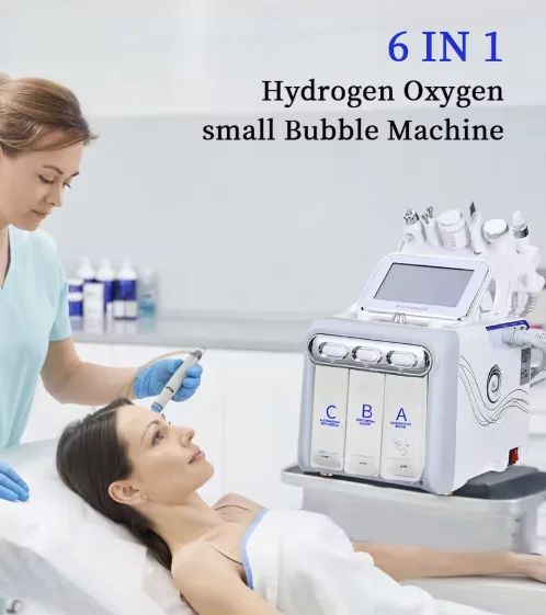 Upgrade 6 in 1 Oxygen Hydration Facial Machine Small Bubble Face Beauty Device
Upgrade 6 in 1 Oxygen Hydration Facial Machine Small Bubble Face Beauty Device