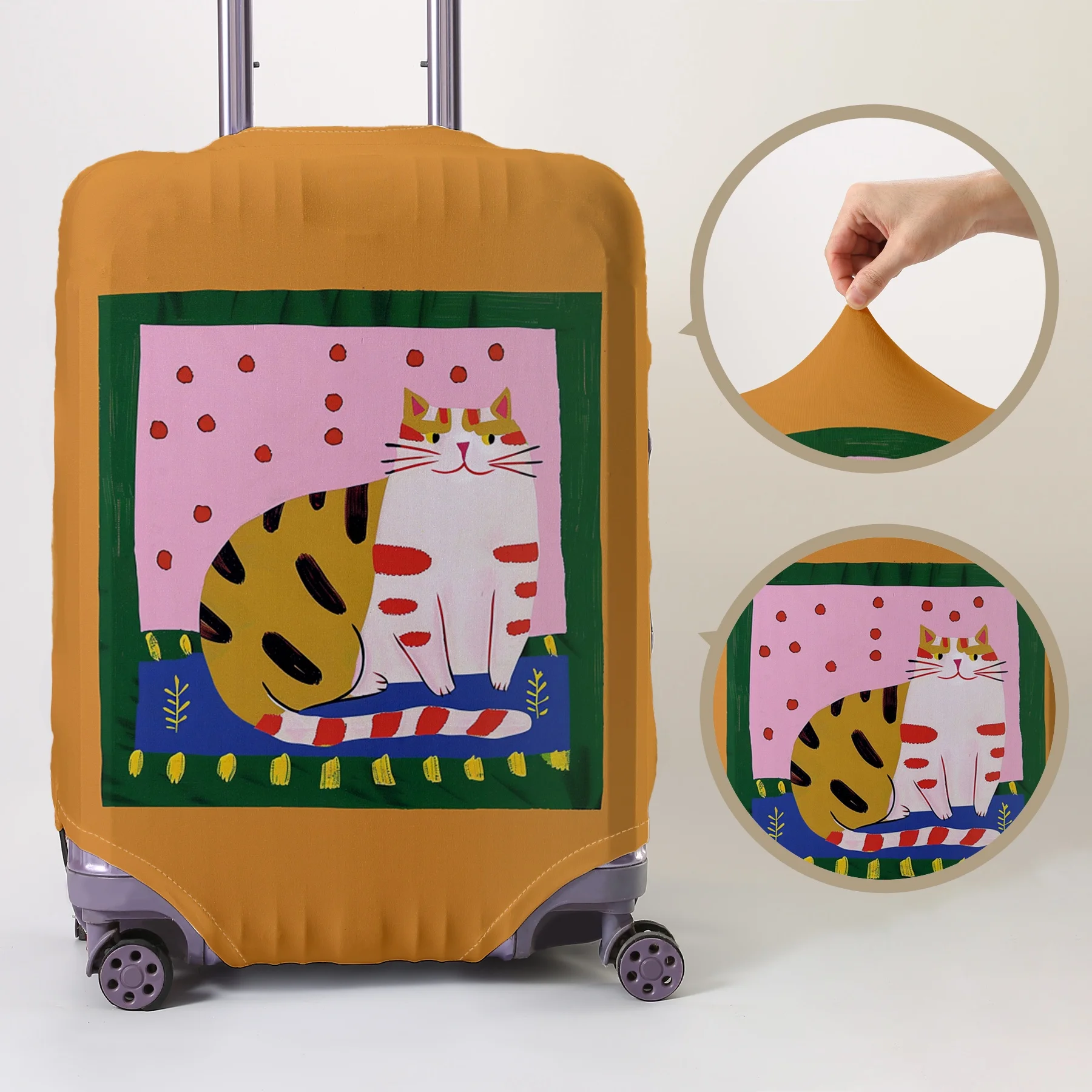 Cat pattern luggage protection cover, suitable for 18-32 inch luggage covers, luggage handle gloves, travel accessories
Cat pattern luggage protection cover, suitable for 18-32 inch luggage covers, luggage handle gloves, travel accessories