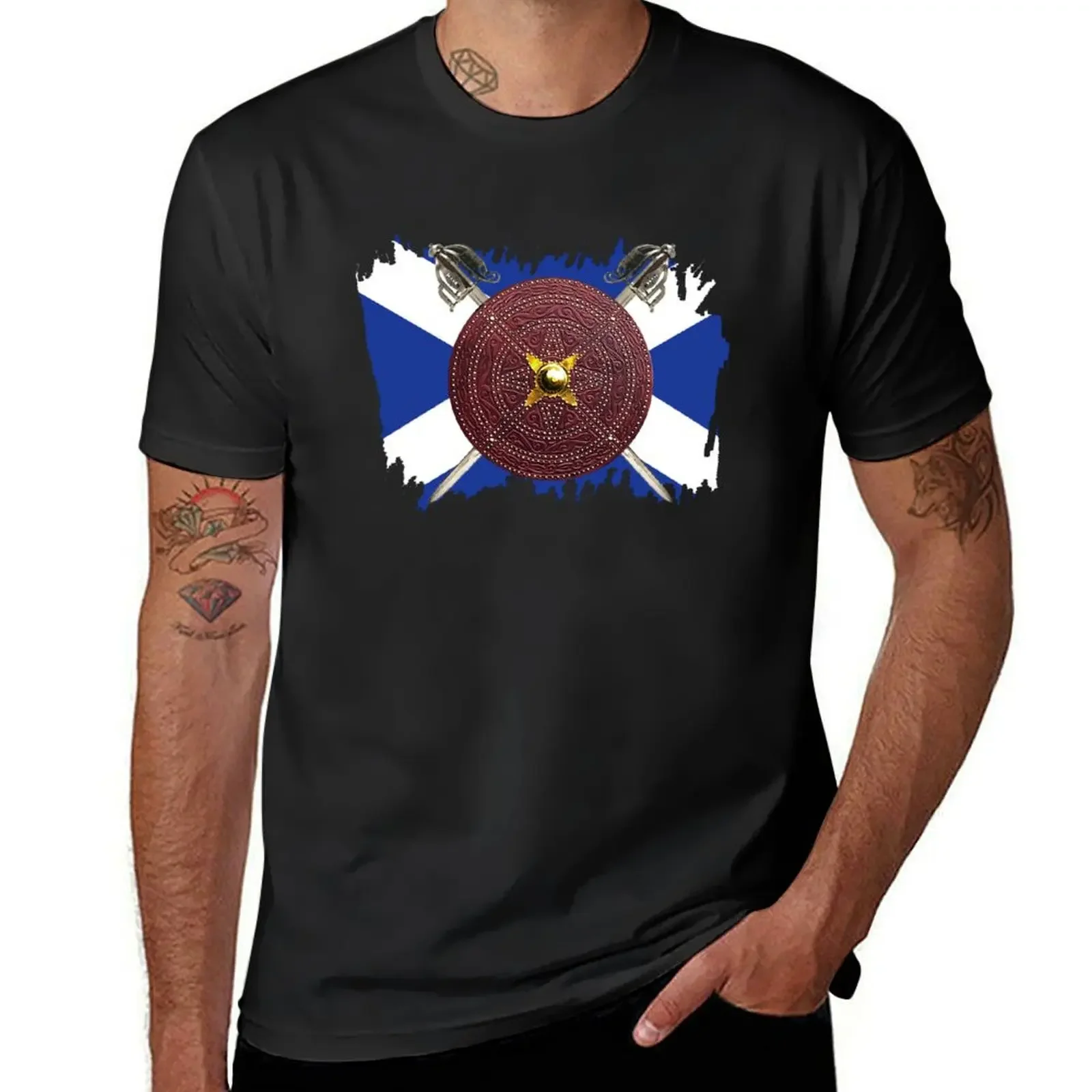 Saltire Targe and Swords T-Shirt animal prinfor boys vintage t shirts Aesthetic clothing mens vintage t shirts
Saltire Targe and Swords T-Shirt animal prinfor boys vintage t shirts Aesthetic clothing mens vintage t shirts