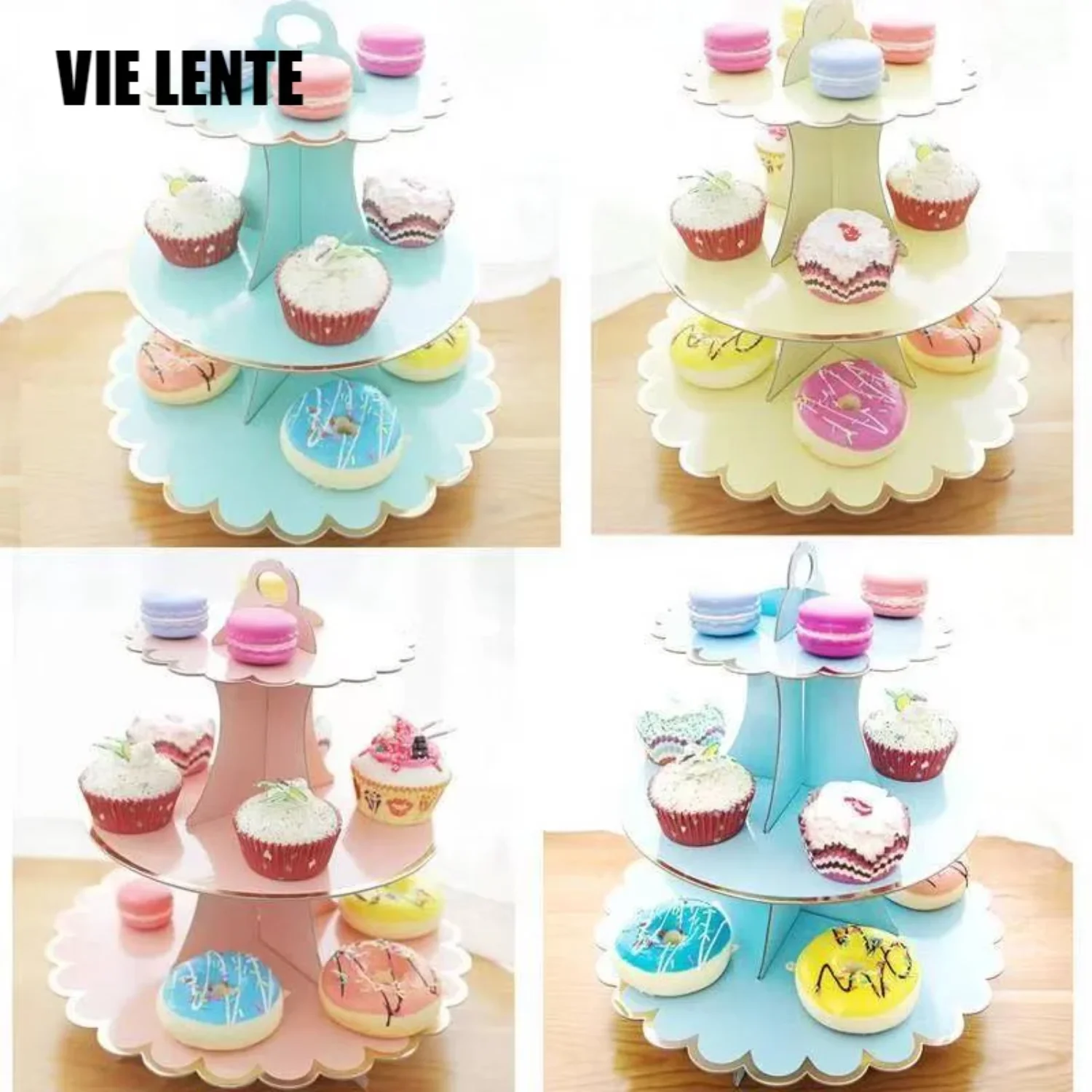 3-Layer Disposable Round Birthday Cupcake Dessert DIY Paper Craft Stand Dessert Display Rack Wedding Party Supplies Cake Tools
3-Layer Disposable Round Birthday Cupcake Dessert DIY Paper Craft Stand Dessert Display Rack Wedding Party Supplies Cake Tools