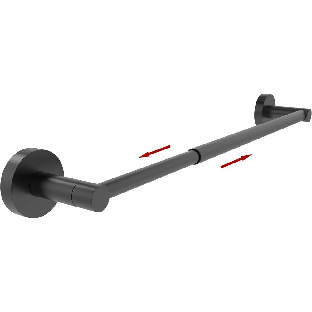 Expandable Wall-Mounted Black Matte Single Towel Bar, 13.7-24 Inch Adjustable Range
Expandable Wall-Mounted Black Matte Single Towel Bar, 13.7-24 Inch Adjustable Range