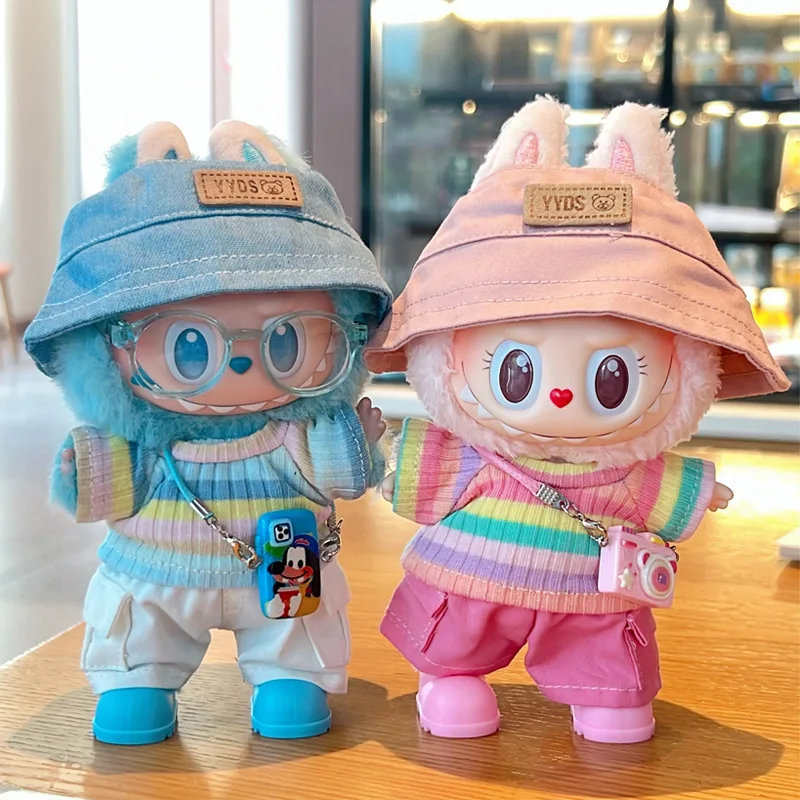For Labubu Sweater Fisherman Hat Set Clothing Mini Doll'S Clothes Outfit Accessories for 15-17cm Labubu & 10cm Cotton Doll
For Labubu Sweater Fisherman Hat Set Clothing Mini Doll'S Clothes Outfit Accessories for 15-17cm Labubu & 10cm Cotton Doll