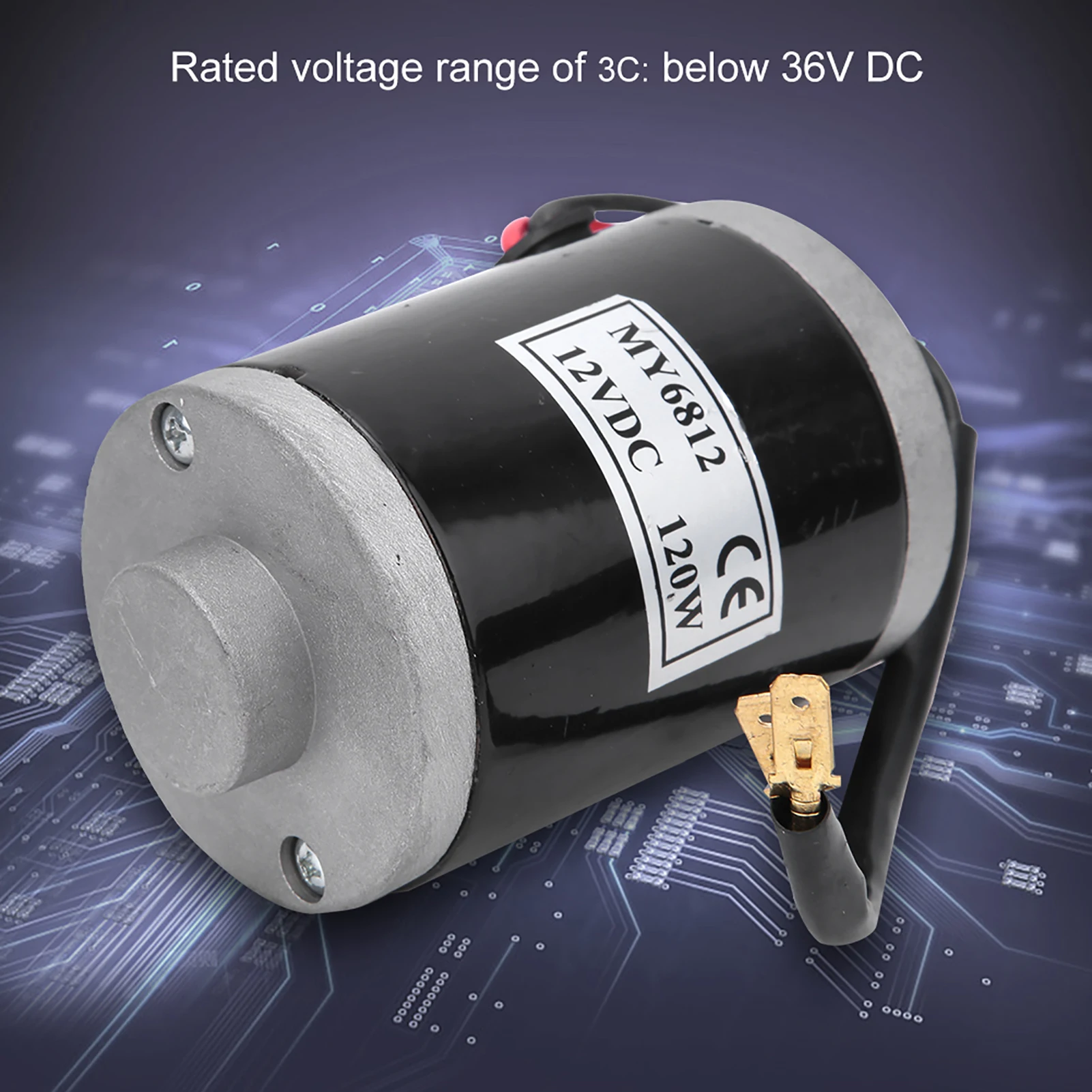 Electric Motor Brushed Motor MY6812 12V 120W High Speed Small Brush Motor with Belt Pulley Electric Scooter E Bike Accessory
Electric Motor Brushed Motor MY6812 12V 120W High Speed Small Brush Motor with Belt Pulley Electric Scooter E Bike Accessory