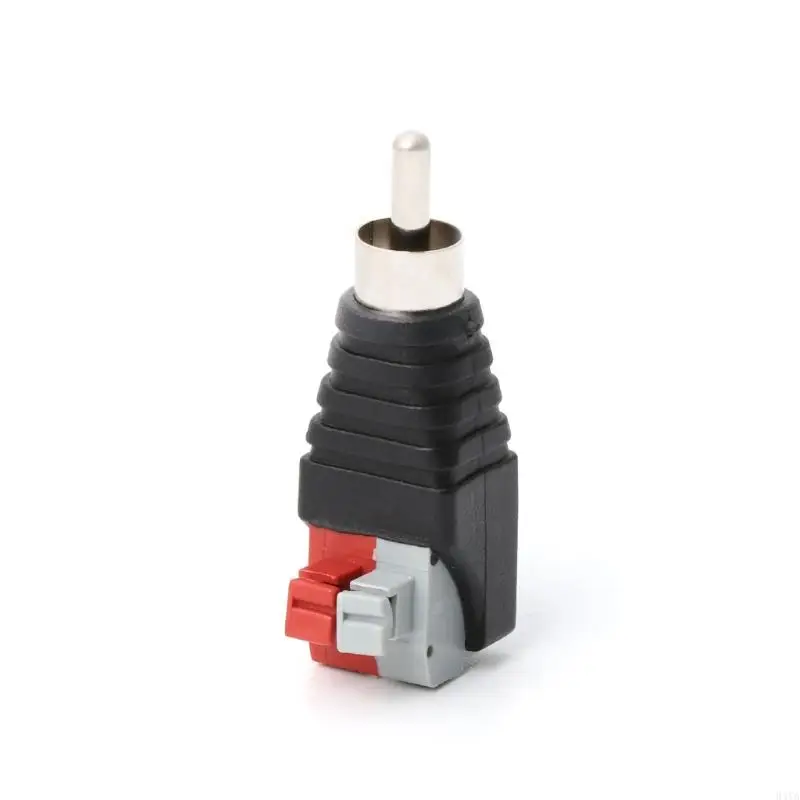 34YA Speaker Wire A/V Cable to o Male RCA Connector Adapter Press Terminal
34YA Speaker Wire A/V Cable to o Male RCA Connector Adapter Press Terminal