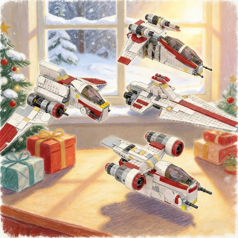 410pcs MOC 4 1 Alternate Builds Bundle ARC Starry Sky Wars Model Building Blocks Construction Toy Festival Gift Brick
410pcs MOC 4 1 Alternate Builds Bundle ARC Starry Sky Wars Model Building Blocks Construction Toy Festival Gift Brick