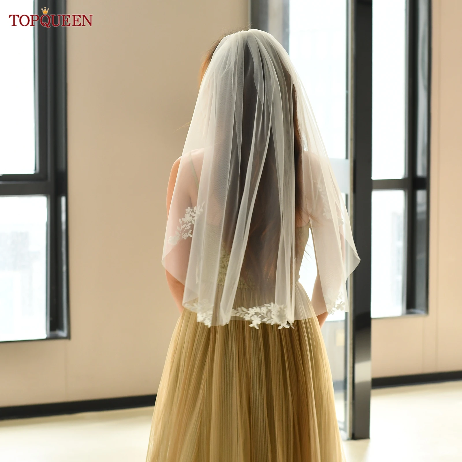 TOPQUEEN V104 Свадебная фата с кружевным краем Элегантная короткая фата Белая мягкая марля Свадебные аксессуары Complementos De Boda Настраиваемая
TOPQUEEN V104 Свадебная фата с кружевным краем Элегантная короткая фата Белая мягкая марля Свадебные аксессуары Complementos De Boda Настраиваемая