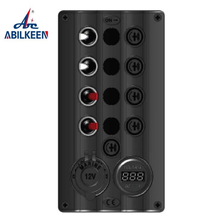 M7 Auto Fuse 182.5*100mm LED Light 12V 24V 6P Plastic 12 Gang 5A 10A 15A Marine Rocker Switch Panel
M7 Auto Fuse 182.5*100mm LED Light 12V 24V 6P Plastic 12 Gang 5A 10A 15A Marine Rocker Switch Panel