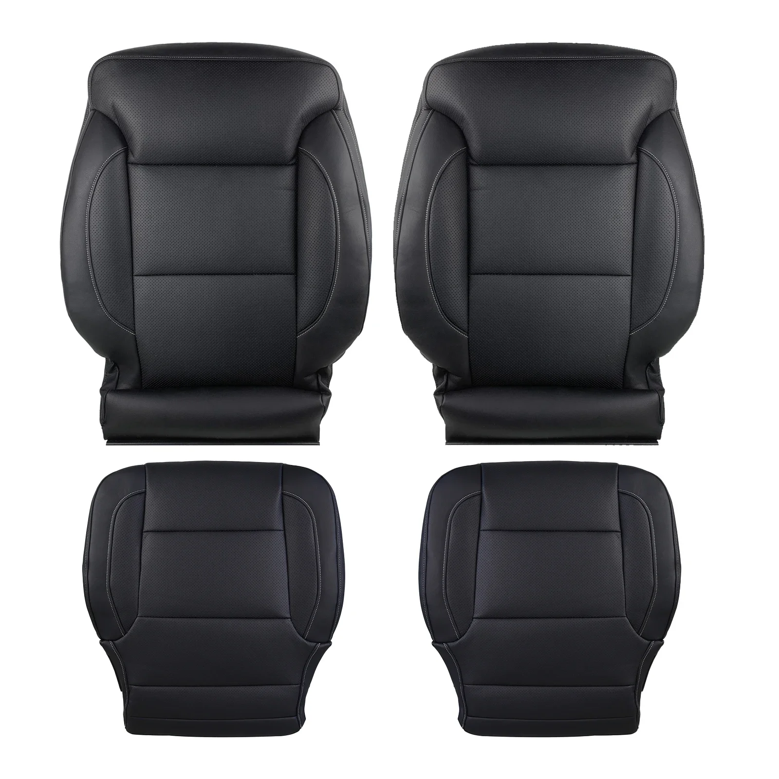 Driver/Passenger Side Seat Cover Bottom/Back Leather Seat Covers Replacement for S-ilverado 1500 2500 2015-2019
Driver/Passenger Side Seat Cover Bottom/Back Leather Seat Covers Replacement for S-ilverado 1500 2500 2015-2019