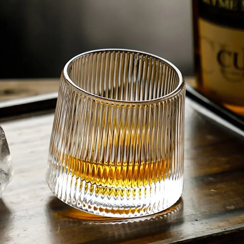 Creative Whiskey Glasses Durable Spinning Glassware Cocktails Wine Brandy Cup Water Juice Mug Party Drinking Glass Tumbler
Creative Whiskey Glasses Durable Spinning Glassware Cocktails Wine Brandy Cup Water Juice Mug Party Drinking Glass Tumbler