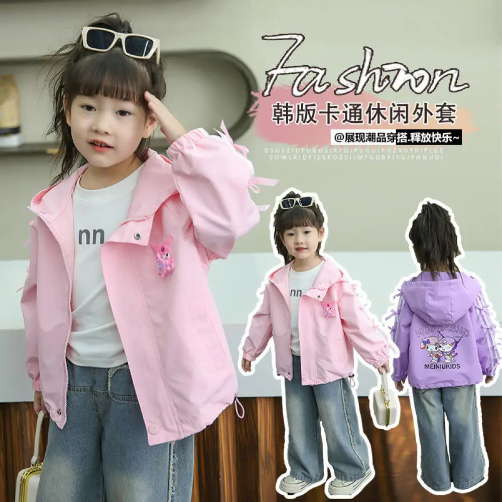 Sanrio Kuromi My Melody Girls Spring Autumn Coat New Children's Fashion Lighting Trench Jacket Children's Autumn Shock Clothes
Sanrio Kuromi My Melody Girls Spring Autumn Coat New Children's Fashion Lighting Trench Jacket Children's Autumn Shock Clothes