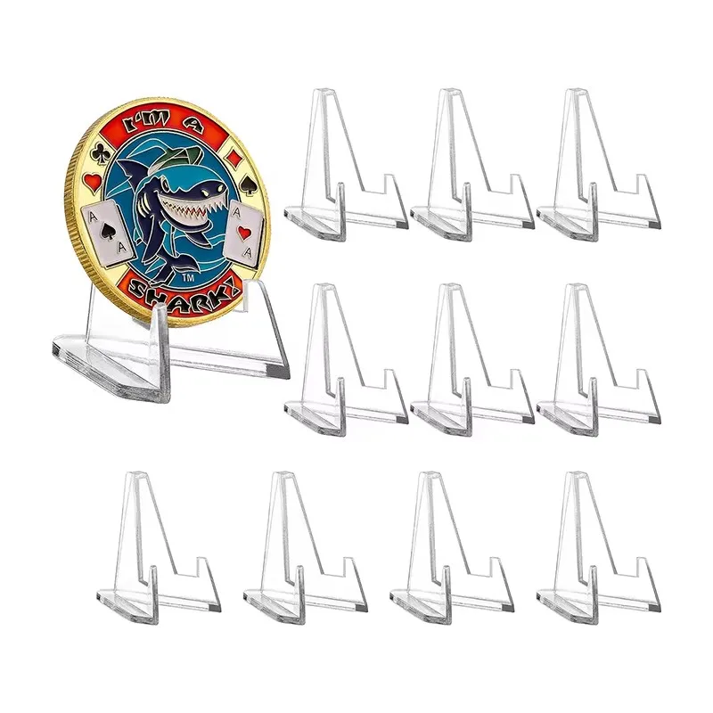 10/15/20Pcs Clear Acrylic Coin Display Stand Holders Small Easel Rack Card Commemorative Challenge Coin Capsule Holder Support
10/15/20Pcs Clear Acrylic Coin Display Stand Holders Small Easel Rack Card Commemorative Challenge Coin Capsule Holder Support