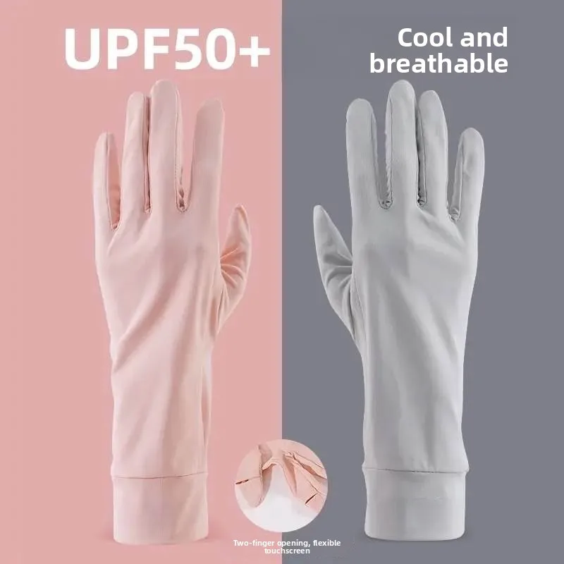 Sun Protection Ice Silk Cycling Gloves Women's Anti-Uv Lightweight Outdoor Non-Slip Touch Screen Compatible Bike Riding Gloves
Sun Protection Ice Silk Cycling Gloves Women's Anti-Uv Lightweight Outdoor Non-Slip Touch Screen Compatible Bike Riding Gloves
