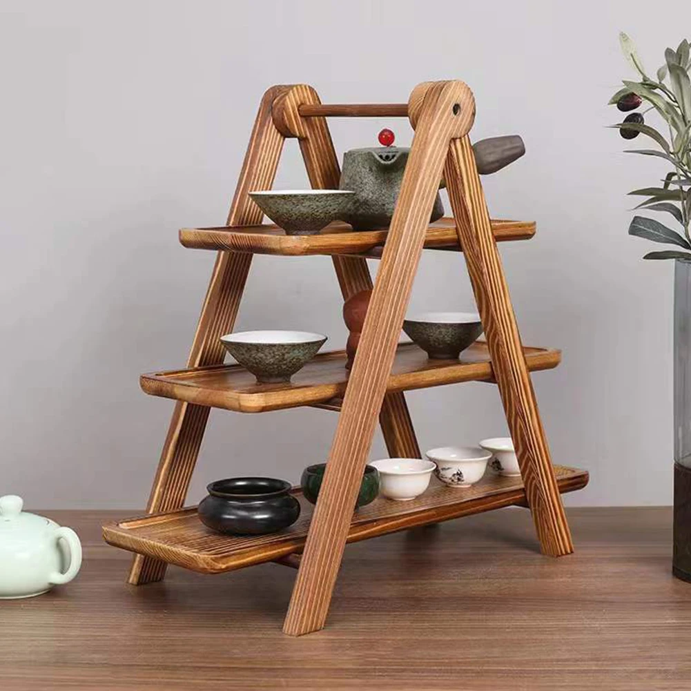 2Pcs Wooden Serving Platter 3 Tier Serving Tray Multi-Function Food Serving Rack Foldable Cupcake Tiered Tray for Wedding Party
2Pcs Wooden Serving Platter 3 Tier Serving Tray Multi-Function Food Serving Rack Foldable Cupcake Tiered Tray for Wedding Party
