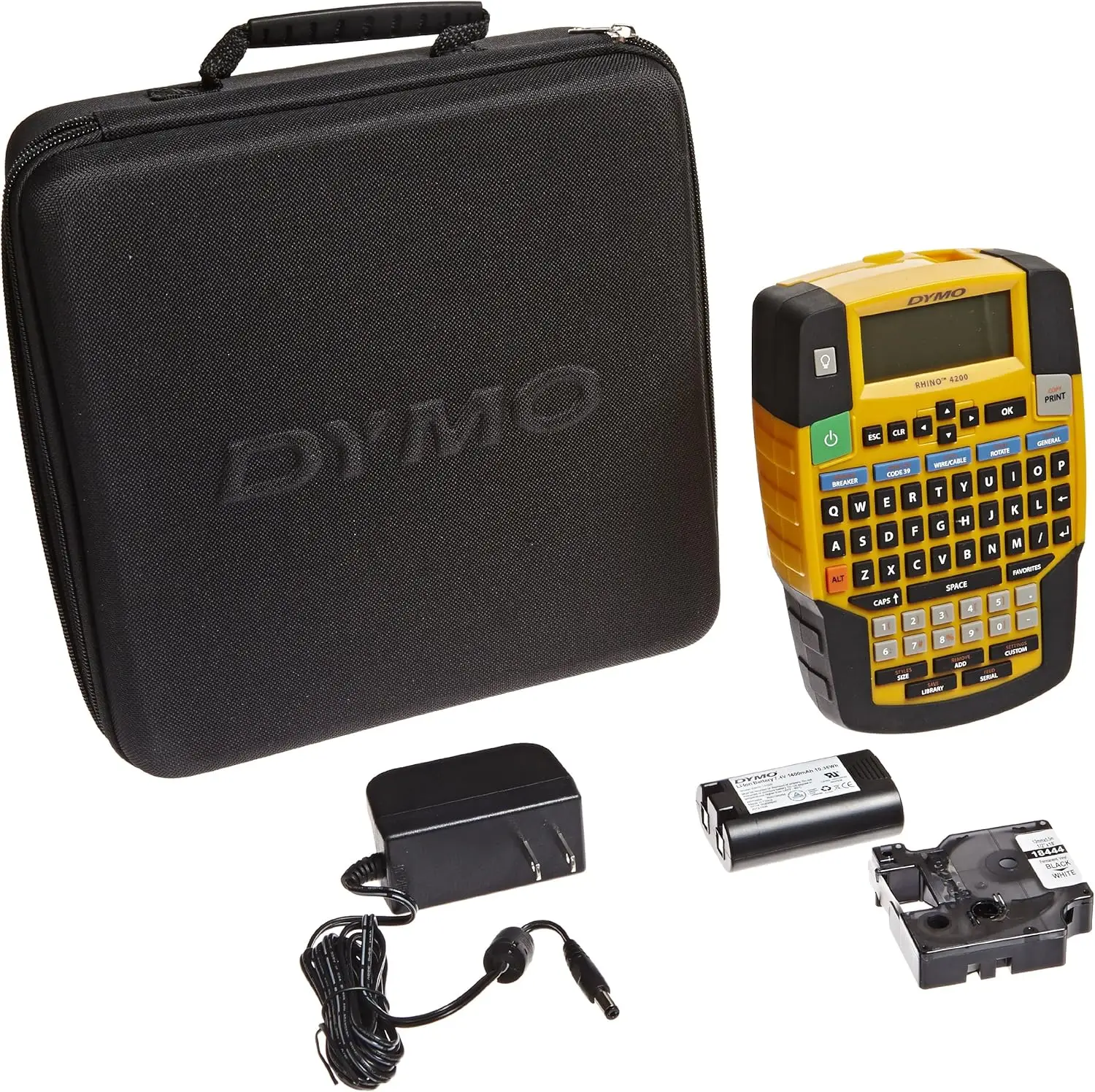 DYMO Rhino 4200 Industrial Label Maker Carry Case Kit Durable Thermal Label Printer For Job Sites Heavy-Duty Labeling Jobs
DYMO Rhino 4200 Industrial Label Maker Carry Case Kit Durable Thermal Label Printer For Job Sites Heavy-Duty Labeling Jobs
