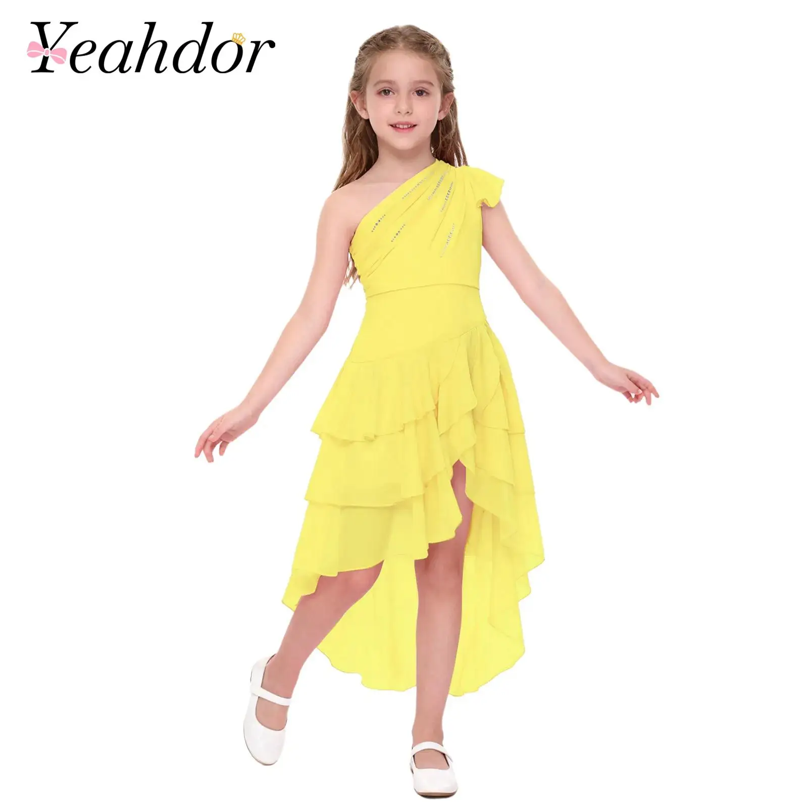 Детское платье для выпускного вечера с высоким и низким вырезом, платье принцессы для девочек, шифоновое платье на одно плечо, детские праздничные платья, конкурсные костюмы на день рождения, свадьбу
Детское платье для выпускного вечера с высоким и низким вырезом, платье принцессы для девочек, шифоновое платье на одно плечо, детские праздничные платья, конкурсные костюмы на день рождения, свадьбу