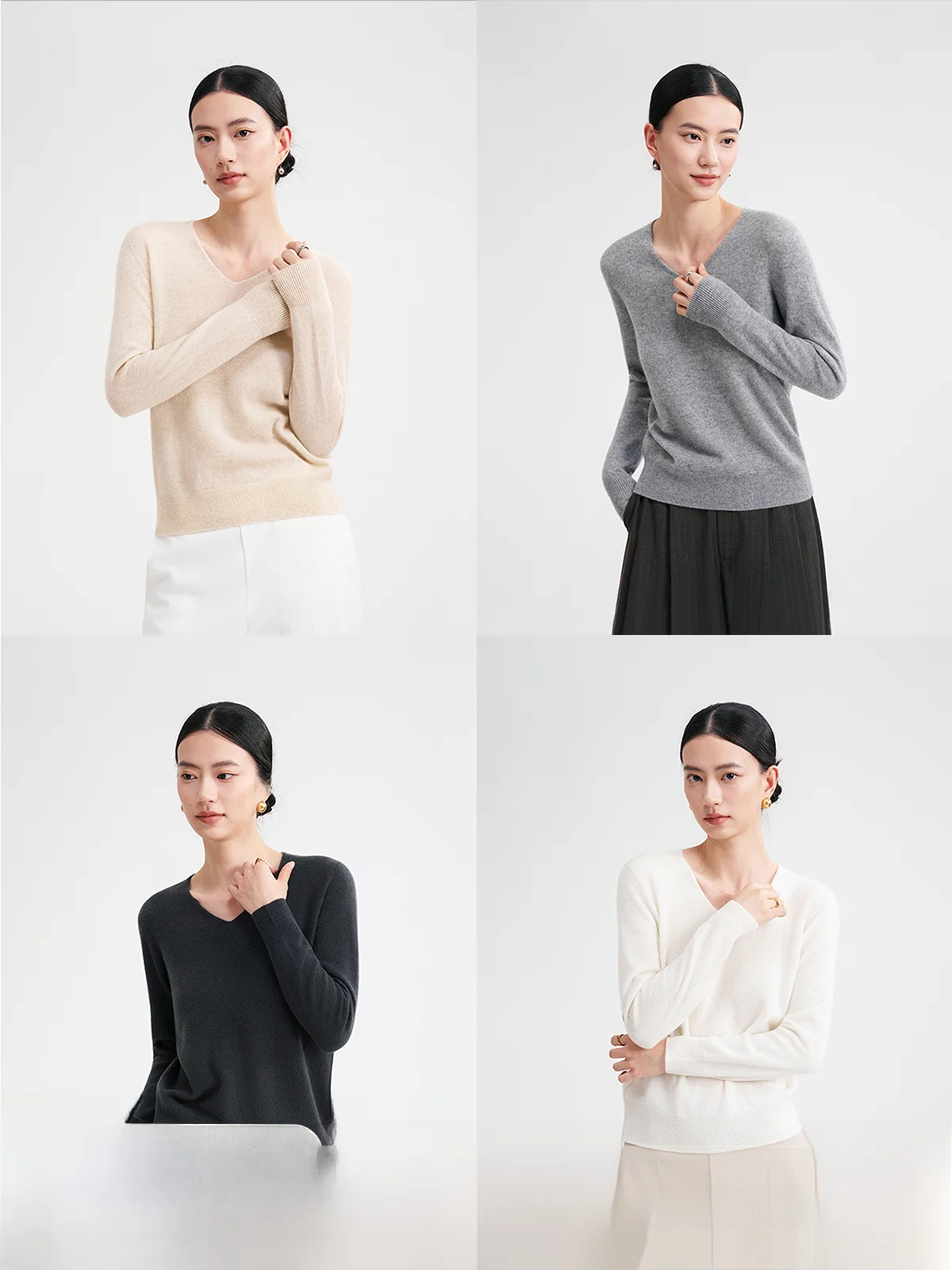 Мягкий вязаный свитер с V-образным вырезом, 4-игольная вязка, облегающий крой, 6 цветов, удобный повседневный стиль, длинный рукав
Мягкий вязаный свитер с V-образным вырезом, 4-игольная вязка, облегающий крой, 6 цветов, удобный повседневный стиль, длинный рукав