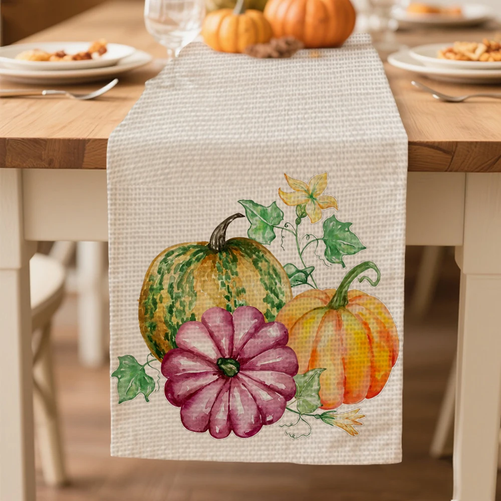 autumn table runners Table decoration and accessories for Harvest Festival Day Thanksgiving Day tablecloth
autumn table runners Table decoration and accessories for Harvest Festival Day Thanksgiving Day tablecloth