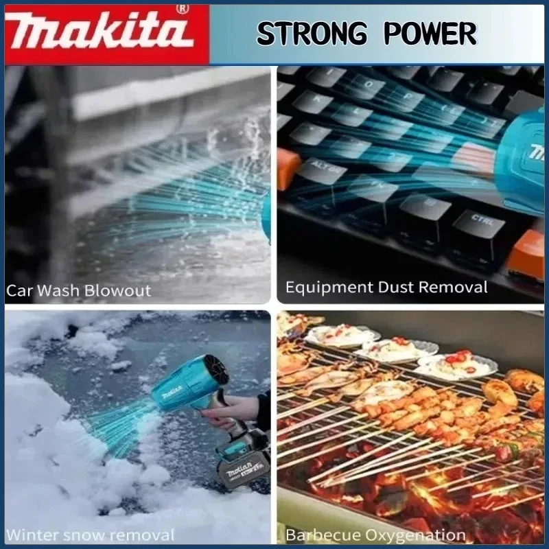 Makita 22000r/min Car Cleanin Tool Electric Air Duster Violent Blower Turbo Jet Fan Wind Speed Turbo Rechargeable Power Tool
Makita 22000r/min Car Cleanin Tool Electric Air Duster Violent Blower Turbo Jet Fan Wind Speed Turbo Rechargeable Power Tool