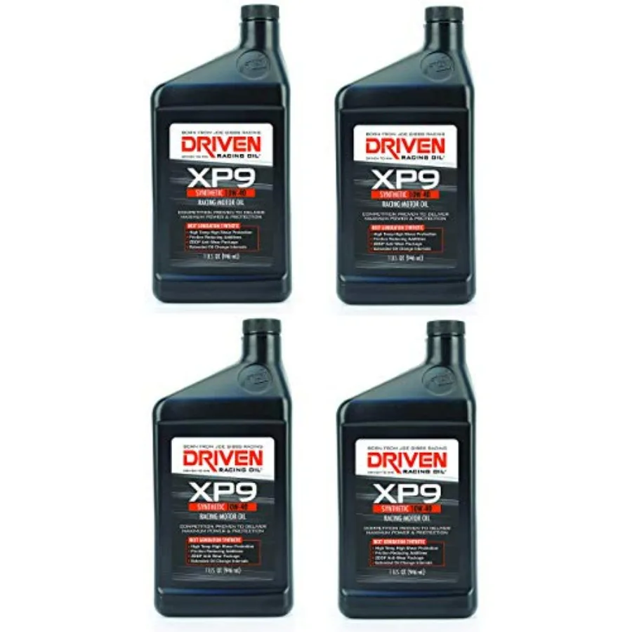 Joe Gibbs Racing Oil 03206 XP9 10W-40 Synthetic Oil - 1 Quart Bottle 32 Ounces Pack of 4 for High-Performance Engines
Joe Gibbs Racing Oil 03206 XP9 10W-40 Synthetic Oil - 1 Quart Bottle 32 Ounces Pack of 4 for High-Performance Engines