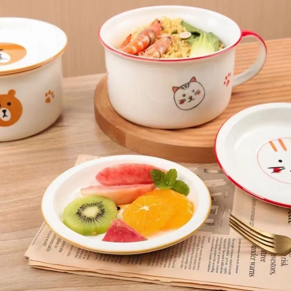 6-Inch Ceramic Instant Noodle Bowl,with Lid Spoon Handle,Personal Special Rice Bowls Noodle Office Workers, Dormitory Soup Set
6-Inch Ceramic Instant Noodle Bowl,with Lid Spoon Handle,Personal Special Rice Bowls Noodle Office Workers, Dormitory Soup Set