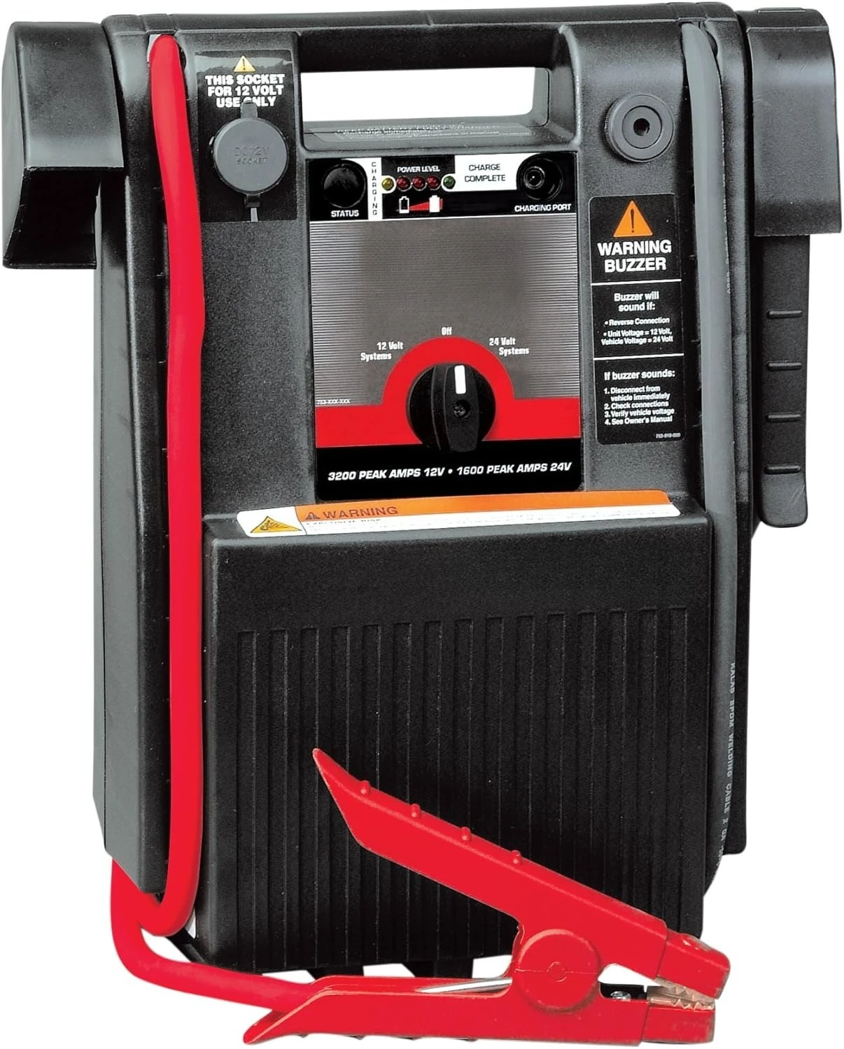 Truck PAC ES1224 3000/1500 Peak Amp 12/24V Jump Starter.3000 Peak Amps (12 Volt), 1500 Peak Amps (24 Volt)
Truck PAC ES1224 3000/1500 Peak Amp 12/24V Jump Starter.3000 Peak Amps (12 Volt), 1500 Peak Amps (24 Volt)