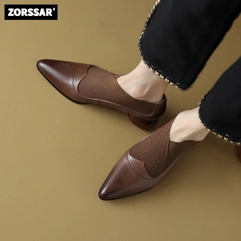 2024 Womens Pumps Pointed Toe Genuine Leather Shallow All-match Comfortable Low Heel Work Small Leather Shoes Plus Size 34-43
2024 Womens Pumps Pointed Toe Genuine Leather Shallow All-match Comfortable Low Heel Work Small Leather Shoes Plus Size 34-43