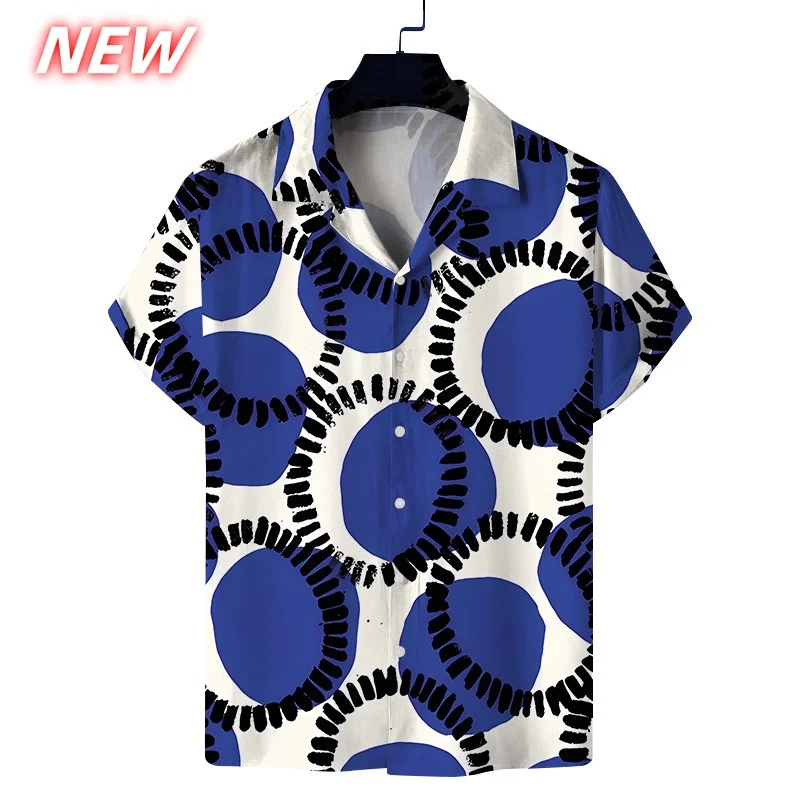 Retro Geometry Graphic Hawaiian Shirt For Men Flower Stripe 3D Printed Aloha Shirts Summer Casual Short Sleeve Blouse Lapel Tops
Retro Geometry Graphic Hawaiian Shirt For Men Flower Stripe 3D Printed Aloha Shirts Summer Casual Short Sleeve Blouse Lapel Tops