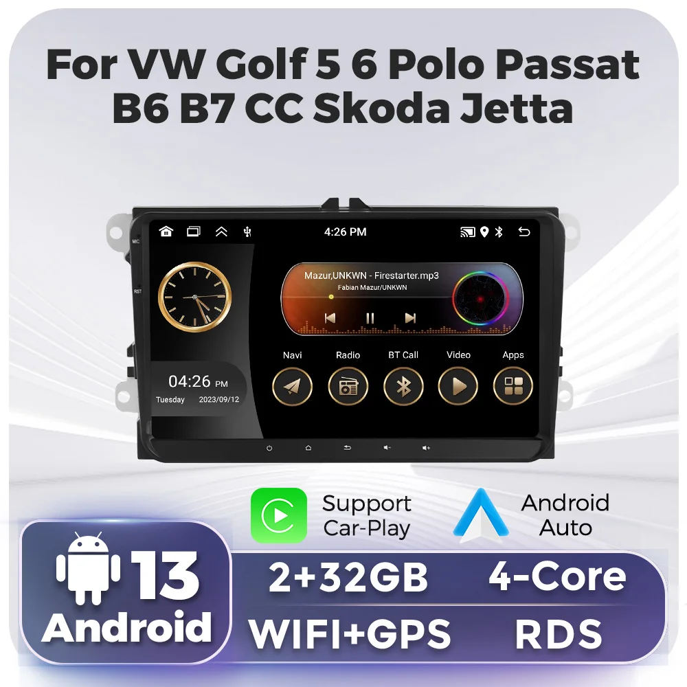 NaviFly 9 Inch Carplay Android Auto Radio for Volkswagen VW Passat B6 B7 CC Tiguan Touran GOLF POLO Car Multimedia GPS
NaviFly 9 Inch Carplay Android Auto Radio for Volkswagen VW Passat B6 B7 CC Tiguan Touran GOLF POLO Car Multimedia GPS