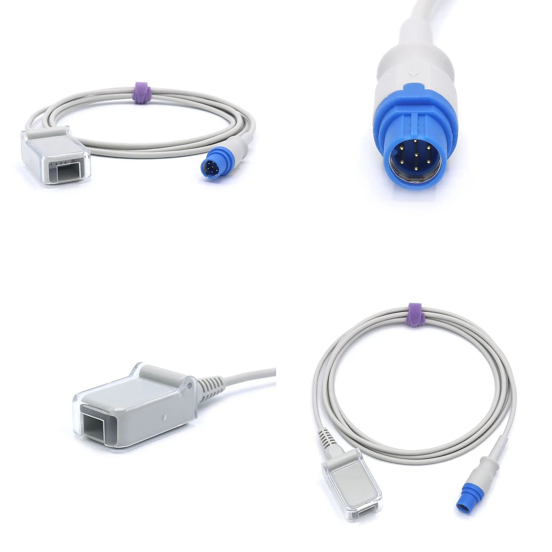 Reusable SpO2 Adapter Cable 3375834/3368433 7-Pin to 9-Pin Converter 2.2m
Reusable SpO2 Adapter Cable 3375834/3368433 7-Pin to 9-Pin Converter 2.2m
