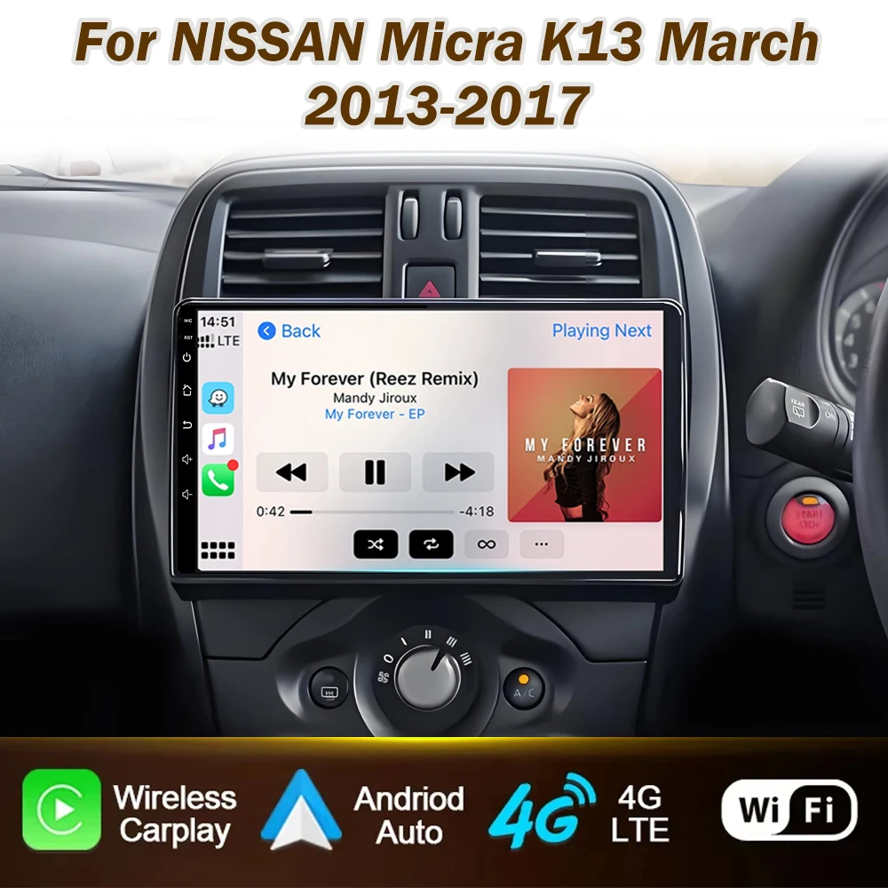 Android Car Radio Player 9 Inch For NISSAN Micra K13 March K13 2013-2017 No 2din DVD Carplay WIFI Carplay QLED Screen Autoradio
Android Car Radio Player 9 Inch For NISSAN Micra K13 March K13 2013-2017 No 2din DVD Carplay WIFI Carplay QLED Screen Autoradio