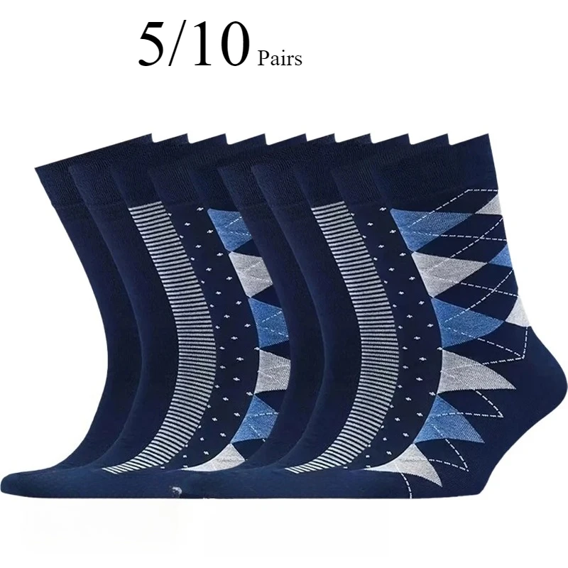 5/10 Pairs Men's Rhombus Blue Business Mid Tube Socks Anti Odor Sweat Absorbing Comfortable Breathable All Season Casual Socks
5/10 Pairs Men's Rhombus Blue Business Mid Tube Socks Anti Odor Sweat Absorbing Comfortable Breathable All Season Casual Socks