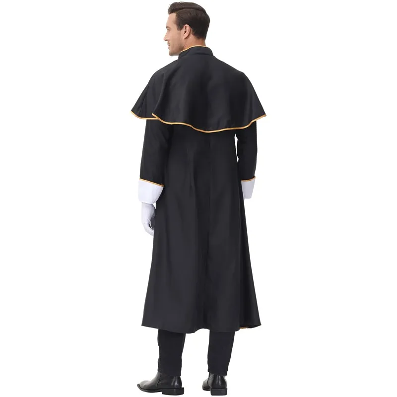 Men's Priest Costume Roman Wizard Long Robe Halloween Party Outfit Carnival Festival Dress up MXL Men's Fashion Stage Costume
Men's Priest Costume Roman Wizard Long Robe Halloween Party Outfit Carnival Festival Dress up MXL Men's Fashion Stage Costume