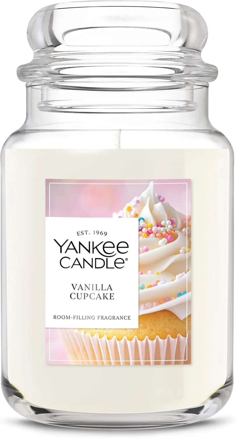 Vanilla Cupcake Scented Candle, 22oz Large Jar with up to 150 Hour Burn Time, Perfect Gift for Birthdays
Vanilla Cupcake Scented Candle, 22oz Large Jar with up to 150 Hour Burn Time, Perfect Gift for Birthdays