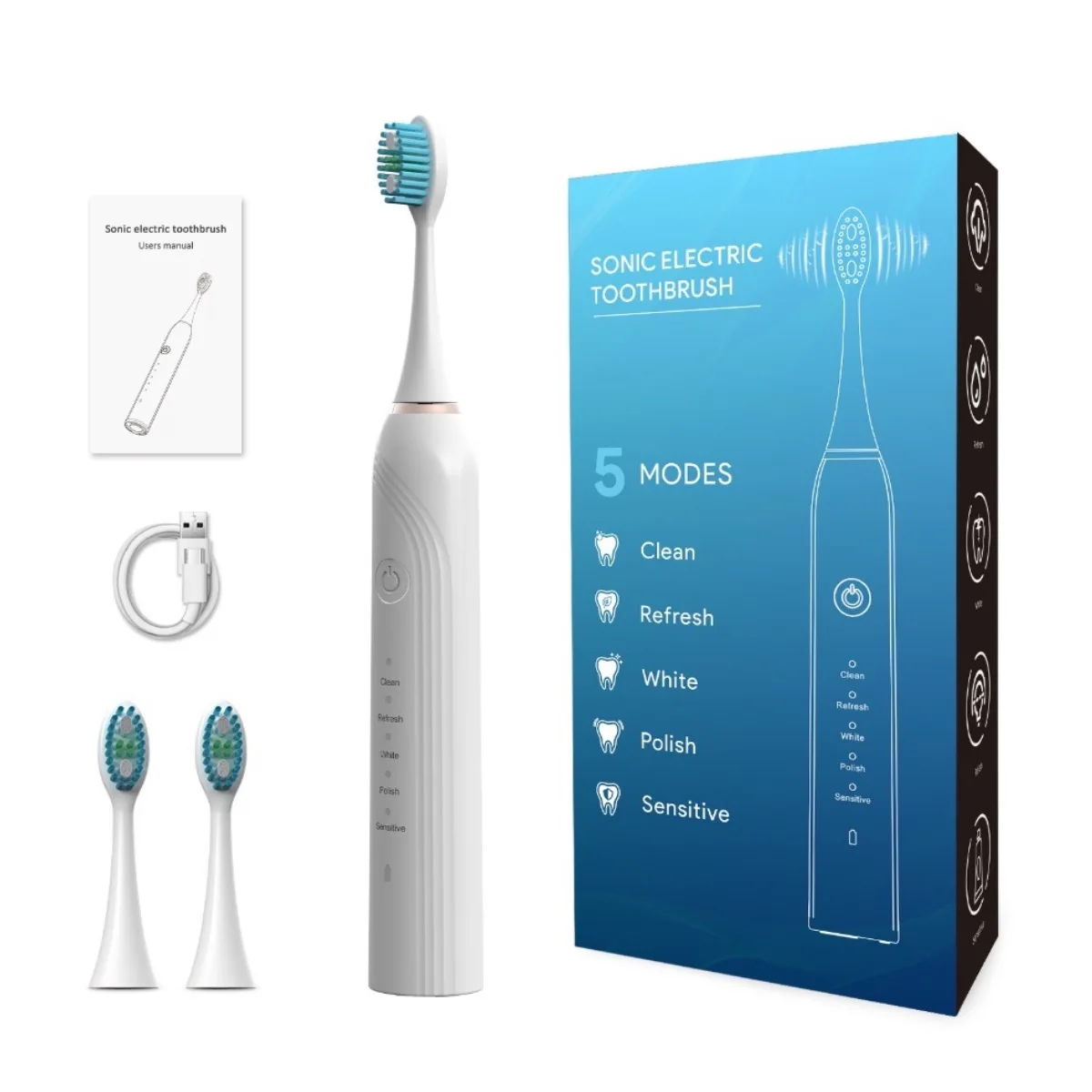 Электрические зубные щетки Sonic 43000 VPM, глубокая очистка, 5 режимов, перезаряжаемые, быстрая зарядка, 4 часа работы, срок службы 90 дней
Электрические зубные щетки Sonic 43000 VPM, глубокая очистка, 5 режимов, перезаряжаемые, быстрая зарядка, 4 часа работы, срок службы 90 дней