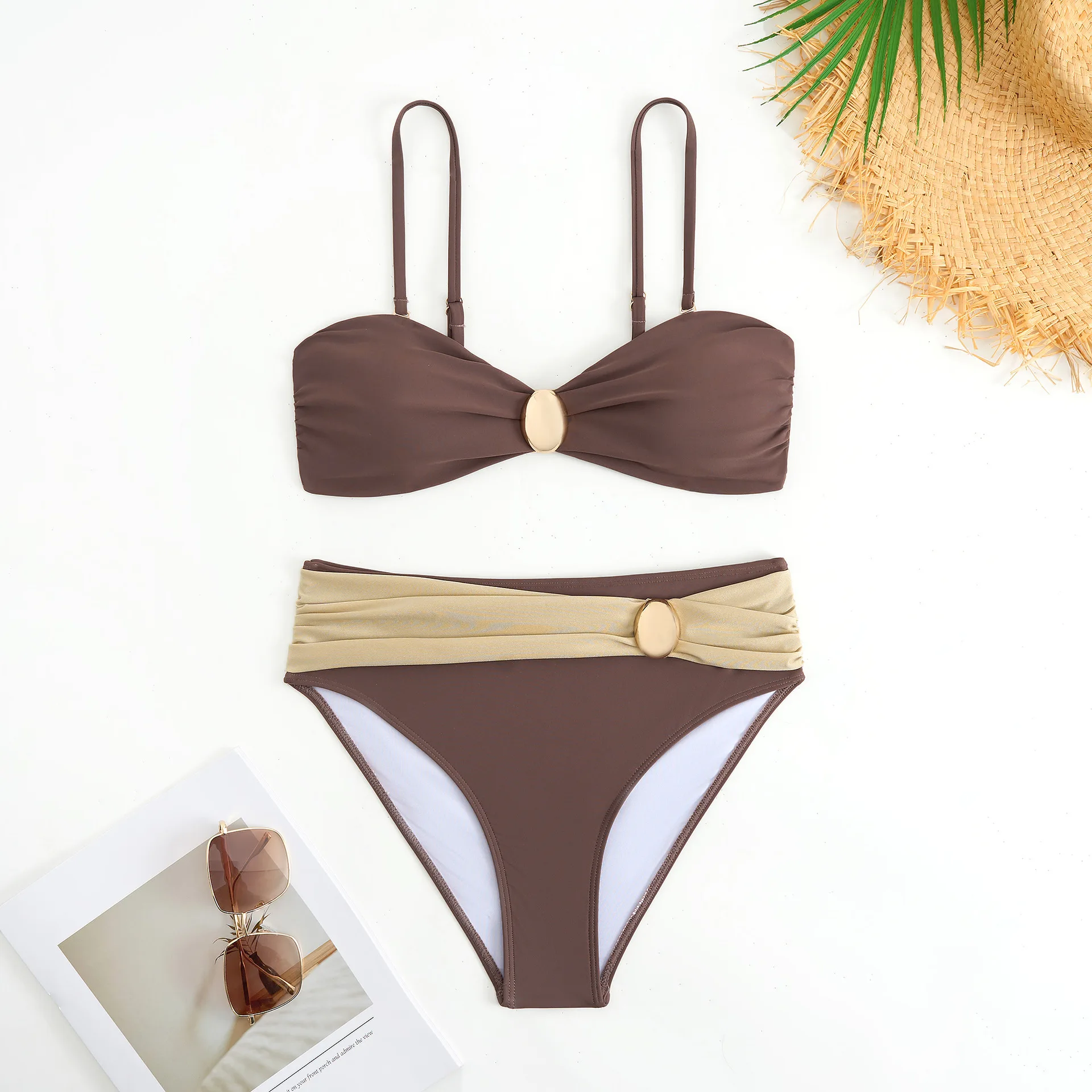 Sexy Brown Bikini 2025 Women Swimsuit Female Swimwear High Waist Bikinis Sets Brazilian Bandeau Beach Wear Bathing Suit Outfits
Sexy Brown Bikini 2025 Women Swimsuit Female Swimwear High Waist Bikinis Sets Brazilian Bandeau Beach Wear Bathing Suit Outfits