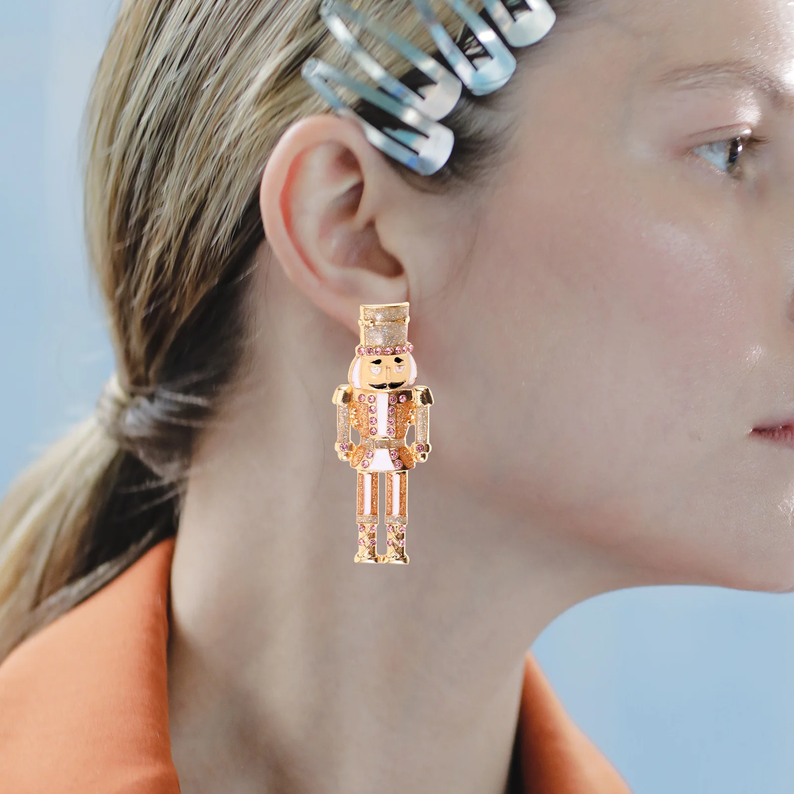 1Pair Nutcracker Earrings Christmas Dangle Rhinestone Earrings for Women Jewelry Costume Jewelry for Women 
1Pair Nutcracker Earrings Christmas Dangle Rhinestone Earrings for Women Jewelry Costume Jewelry for Women