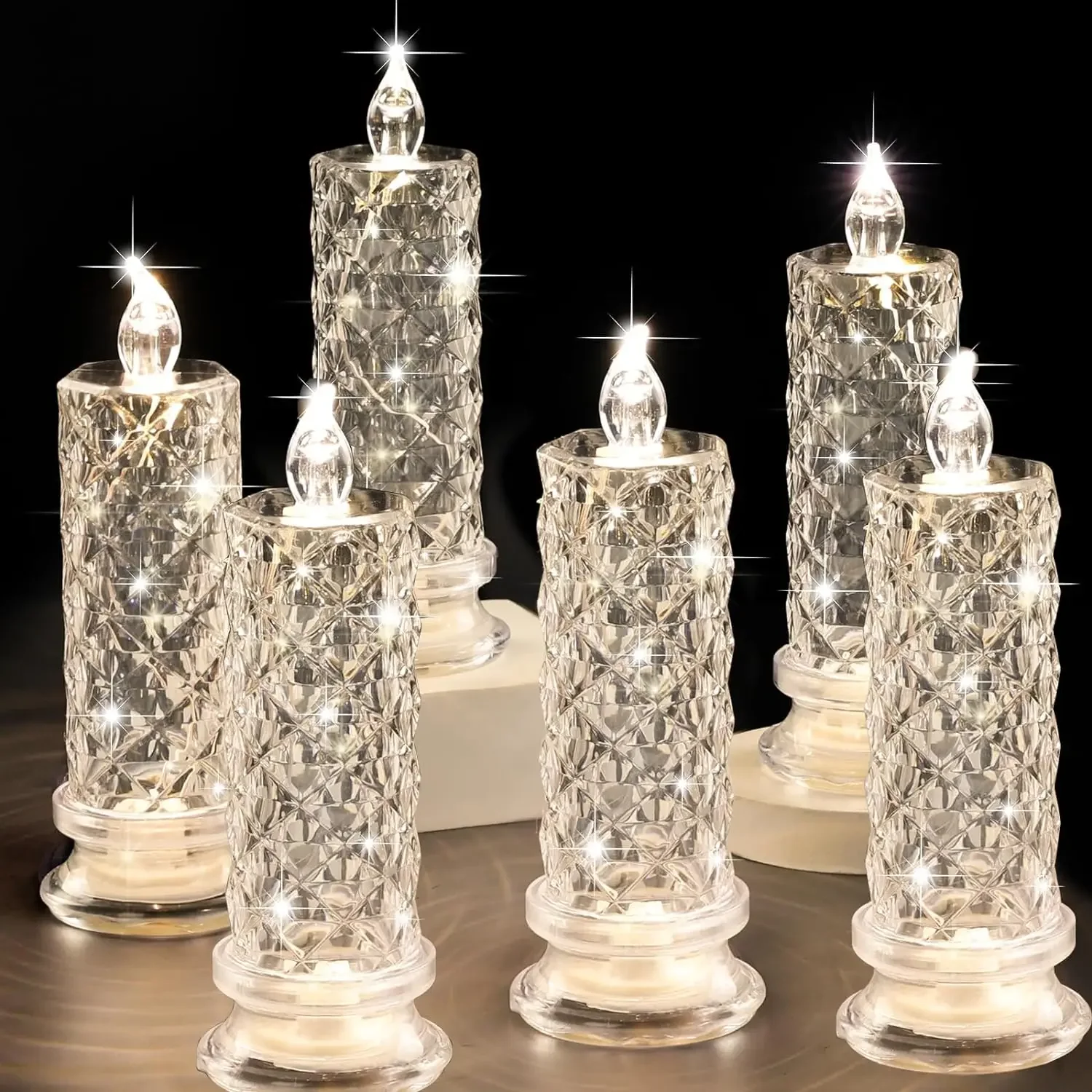 Crystal Candles LED Light Transparent Flameless Battery Power Lantern Night Lamp Wedding Party Birthday Xmas Halloween Decor
Crystal Candles LED Light Transparent Flameless Battery Power Lantern Night Lamp Wedding Party Birthday Xmas Halloween Decor