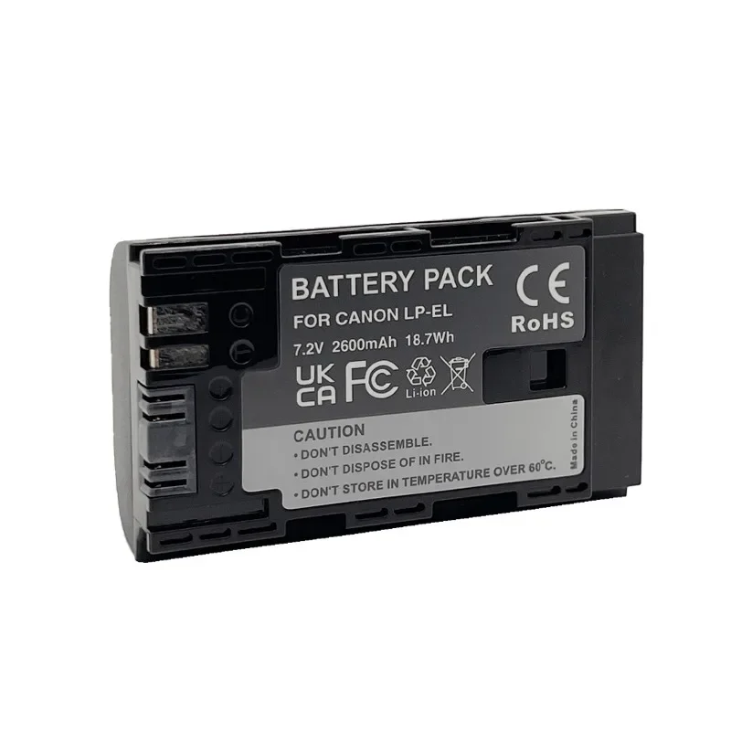7 2V 2600mAh LP-EL Rechargeable Li ion Battery For Canon Speedlite EL 1 DS401231 Flash Strobe Lighting Replacement
7 2V 2600mAh LP-EL Rechargeable Li ion Battery For Canon Speedlite EL 1 DS401231 Flash Strobe Lighting Replacement