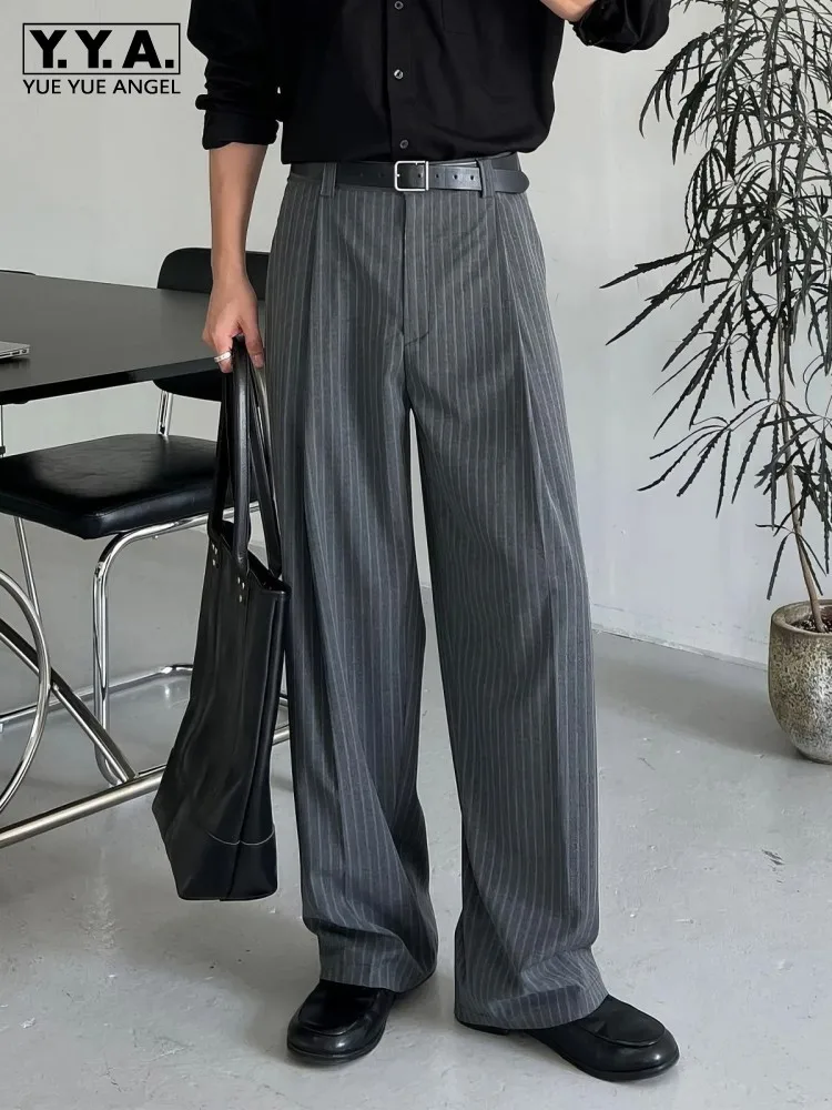 Spring Summer Mens Business Work Vintage Striped Suit Pants Loose Fit Long Trousers Cargo Pants Comfortable Straight Pants Male
Spring Summer Mens Business Work Vintage Striped Suit Pants Loose Fit Long Trousers Cargo Pants Comfortable Straight Pants Male