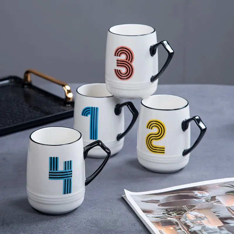 Ceramic Water Cup Set, Living Room Household Drinkware Water Cup Creative Design, Digital Recognition Cup, Mug
Ceramic Water Cup Set, Living Room Household Drinkware Water Cup Creative Design, Digital Recognition Cup, Mug